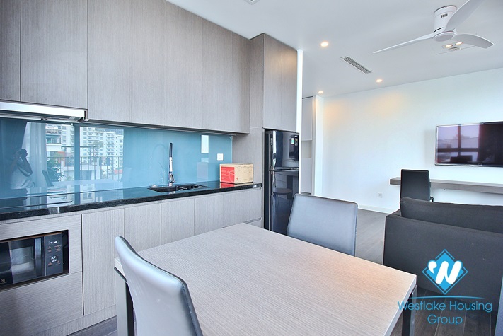 High-end and bright one bedroom apartment for rent in Xuan Dieu st, Tay Ho